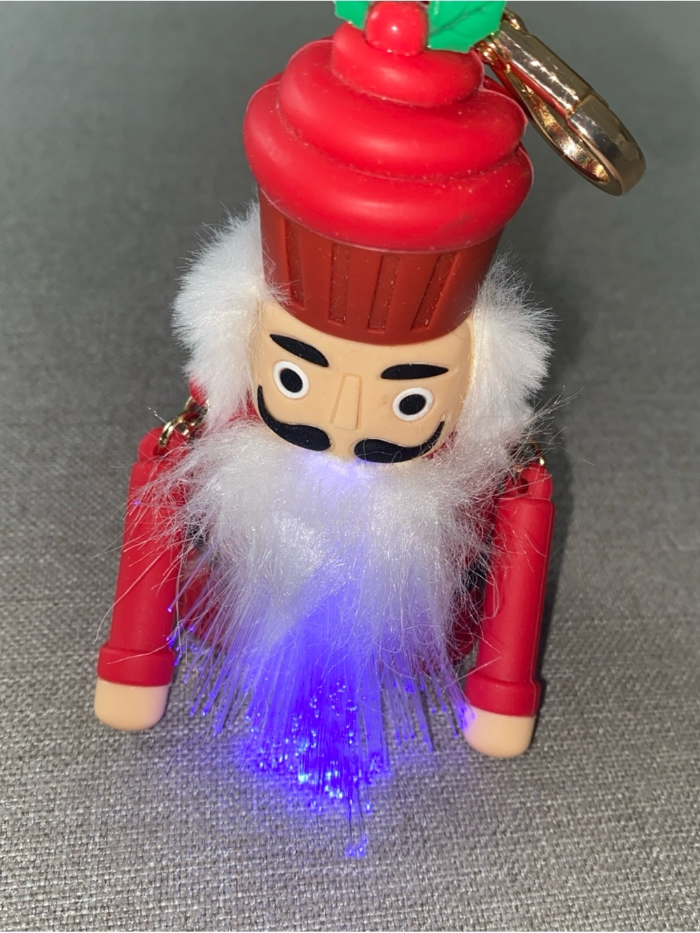 Bath & Body Works Pocketbac Hand Sanitizer Holder Nutcracker Christmas Lights Up